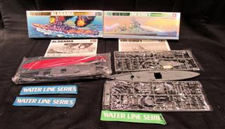 1/700 9 WATERLINE WWII BOAT AND PLANE MODELS: CARRIER JUNYO - BATTLESHIP SOUTH D